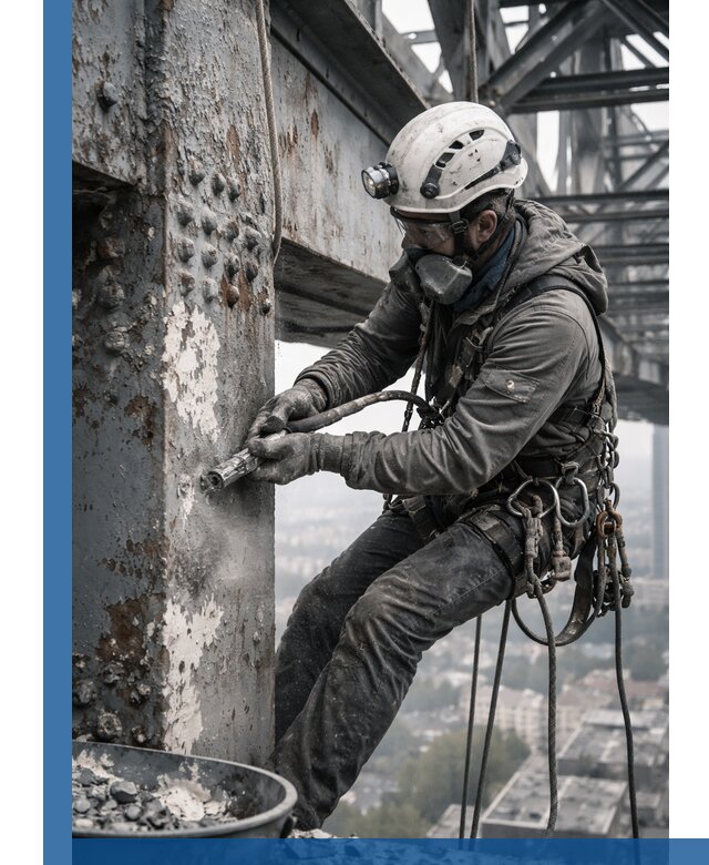 Удаление старой краски с металлических конструкций в Приморско-Ахтарске