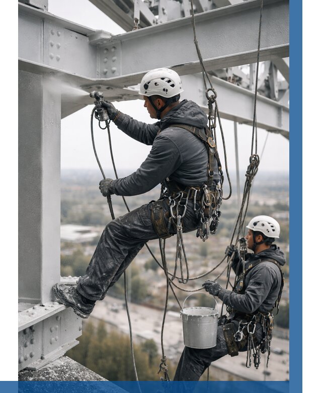 Покраска металлоконструкций на высоте в Приморско-Ахтарске 355 р |ВЫСОТНИК-Прр