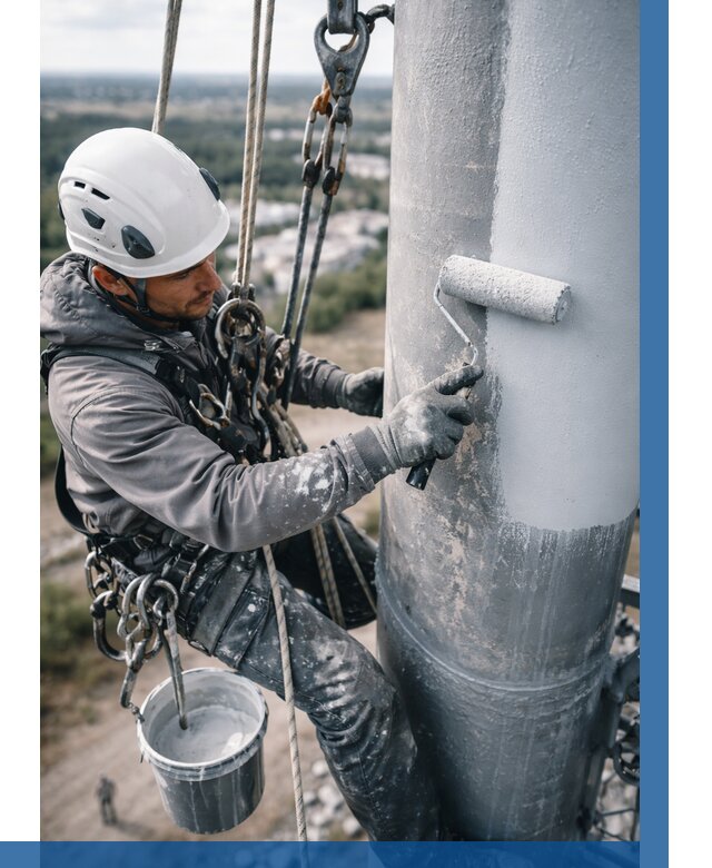 Покраска мачт связи под ключ в Приморско-Ахтарске от 862 р. | ВЫСОТНИК-Прр