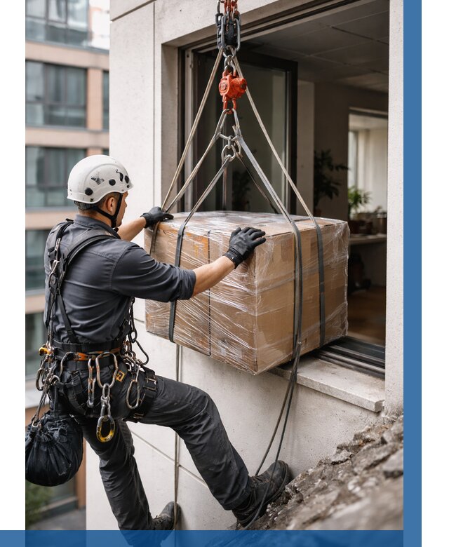 Подъем груза через окно в Приморско-Ахтарске от 4562 р. | ВЫСОТНИК-Прр