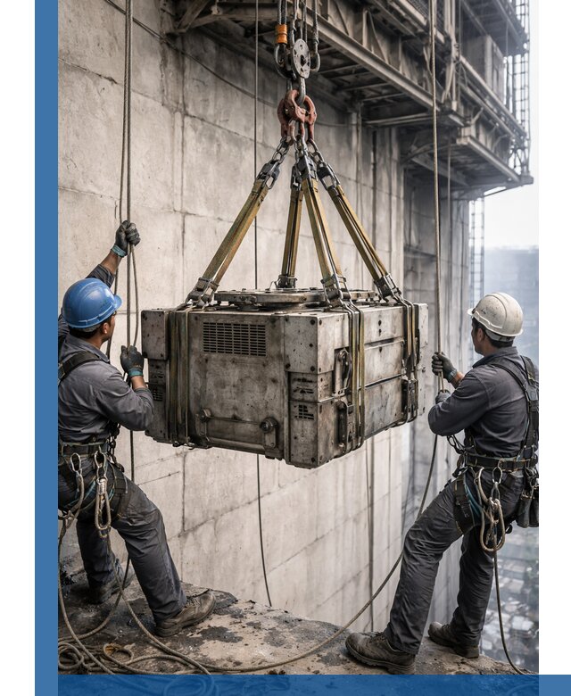 Такелажные работы на высоте, подъем и монтаж грузов в Приморско-Ахтарске