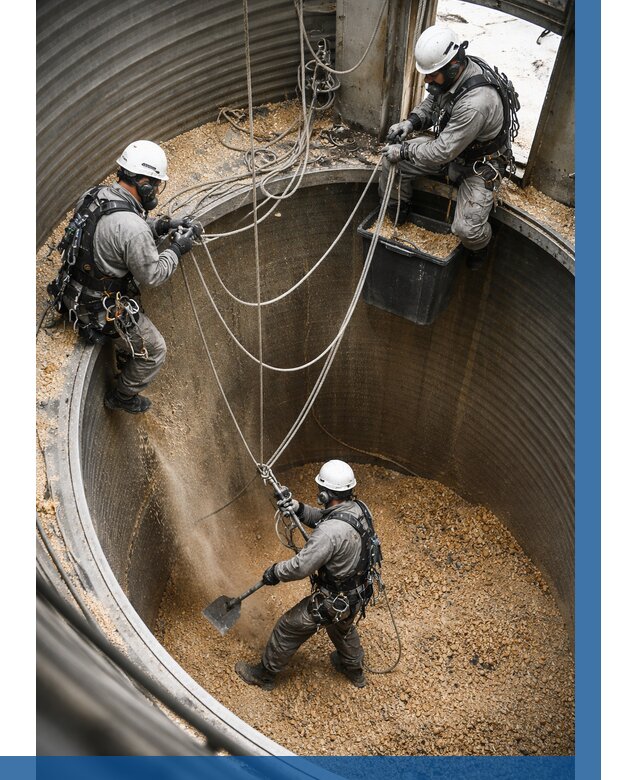 Чистка зерновых бункеров в Приморско-Ахтарске от 12166 р. | ВЫСОТНИК-Прр