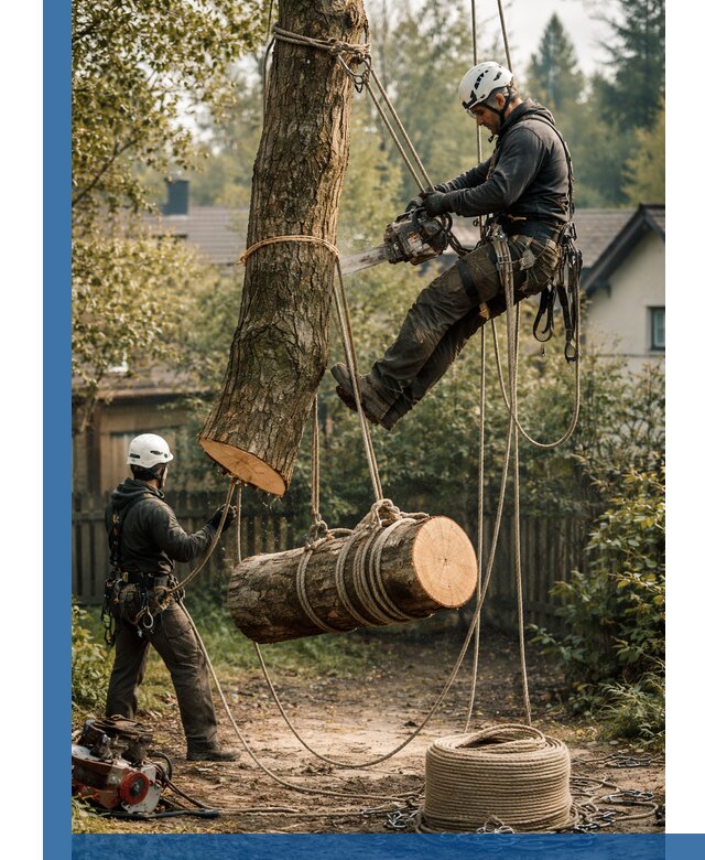 Валка деревьев частями в Приморско-Ахтарске, безопасно и аккуратно
