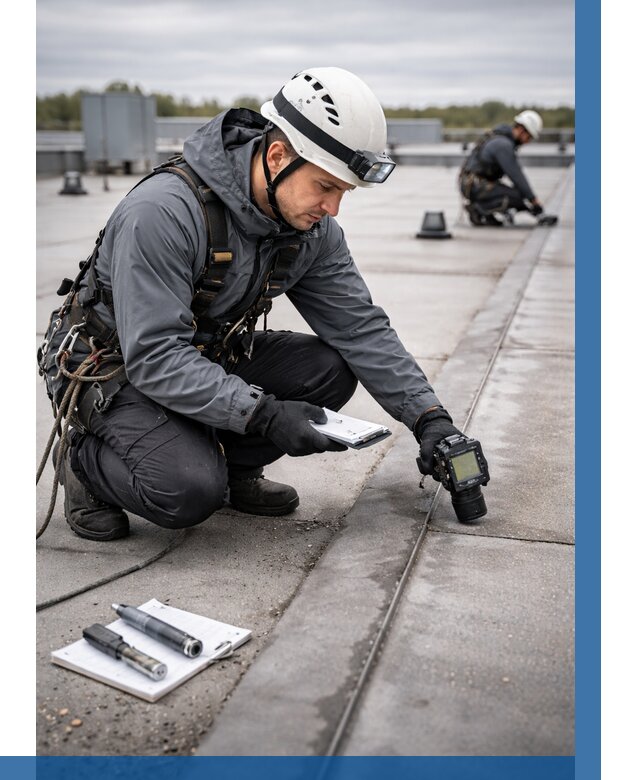 Обследование кровли на протечки в Приморско-Ахтарске от 4562 р. | ВЫСОТНИК-Прр