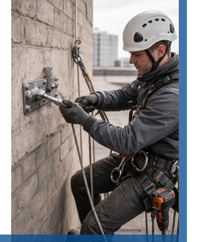 Установка анкерных точек в Приморско-Ахтарске от 3548 р. | ВЫСОТНИК-Прр